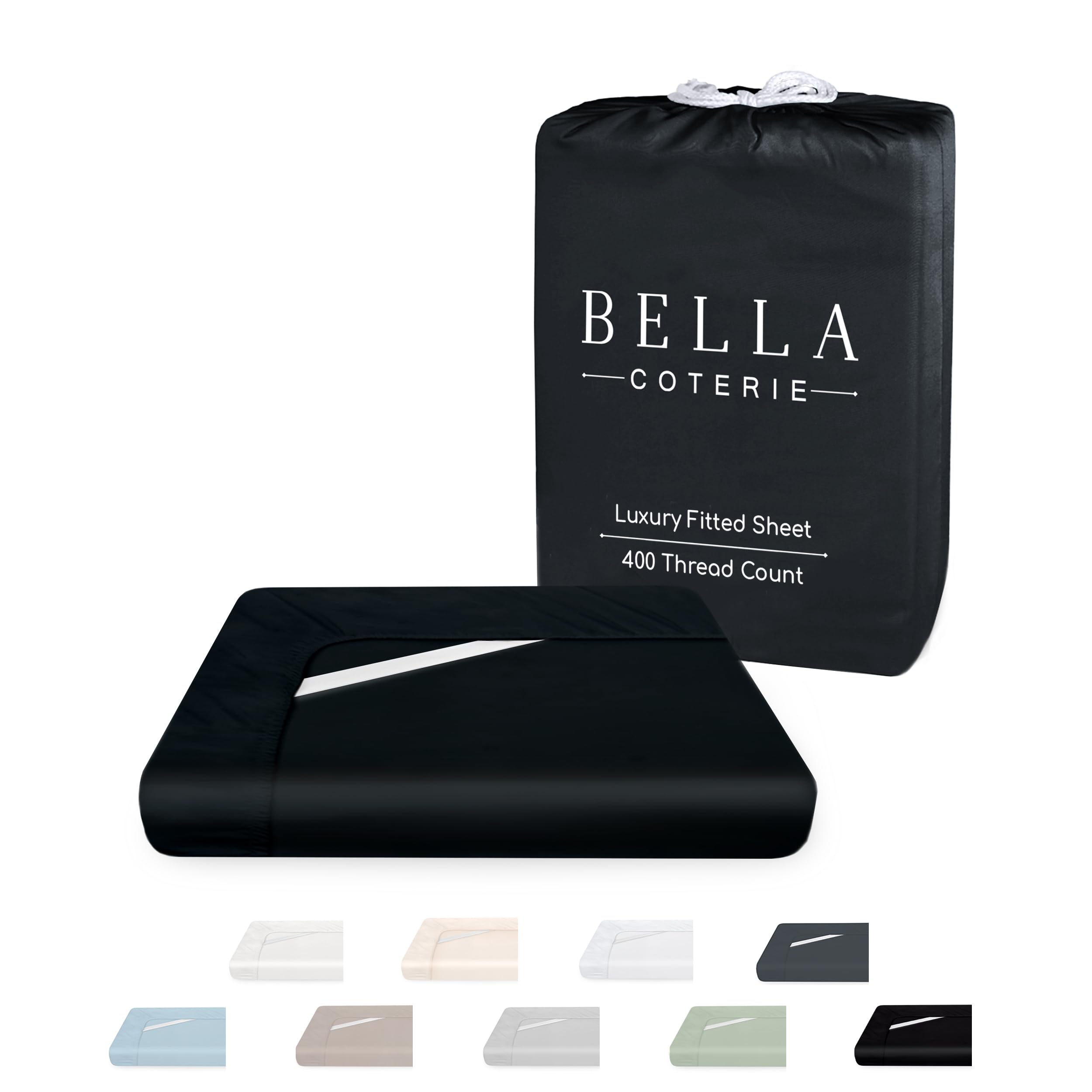 Bella Coterie Luxury Bamboo Viscose Fitted Sheet