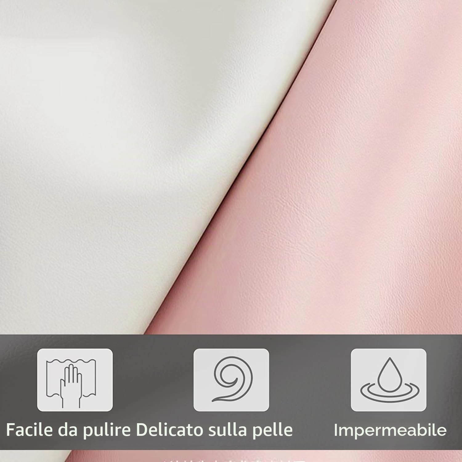 Letto bambini 90 x 200 cm, letto bambina con design a nuvole, illuminazione a LED e testiera regolabile, letto per bambini per cameretta dei bambini, senza materasso (rosa+PU(2), 90 x 200)