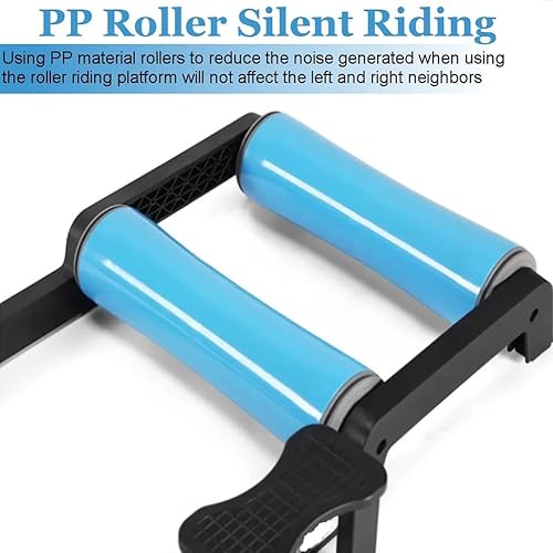 Miniatura 4 de Entrenadores de bicicleta para hacer ejercicio en interiores y en casa, rodillo portátil de entrenamiento de bicicleta, entrenador de bicicleta