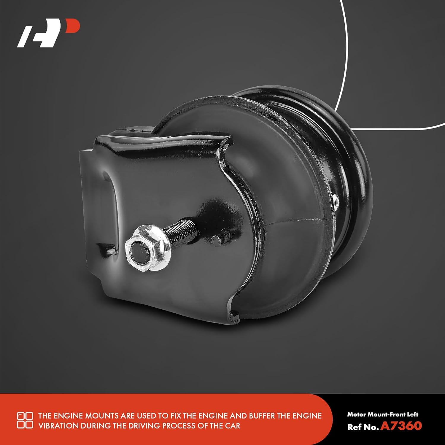 A-Premium 2PCS Front Left and Right Engine Motor Mount Kit Compatible with Infiniti G35 2003-2007, FX35 2003-2008 & Nissan 350Z 2003-2009, 3.5L, Replace# 11220CD002, 11220AM600