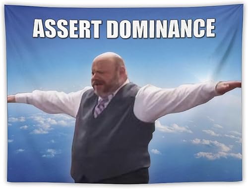 Miniatura 1 de BionZax Bertram Superior Assert Dominance - Tapiz de pared para dormitorio, dormitorio universitario o sala de estar, 30 x 40 pulgadas, tapices