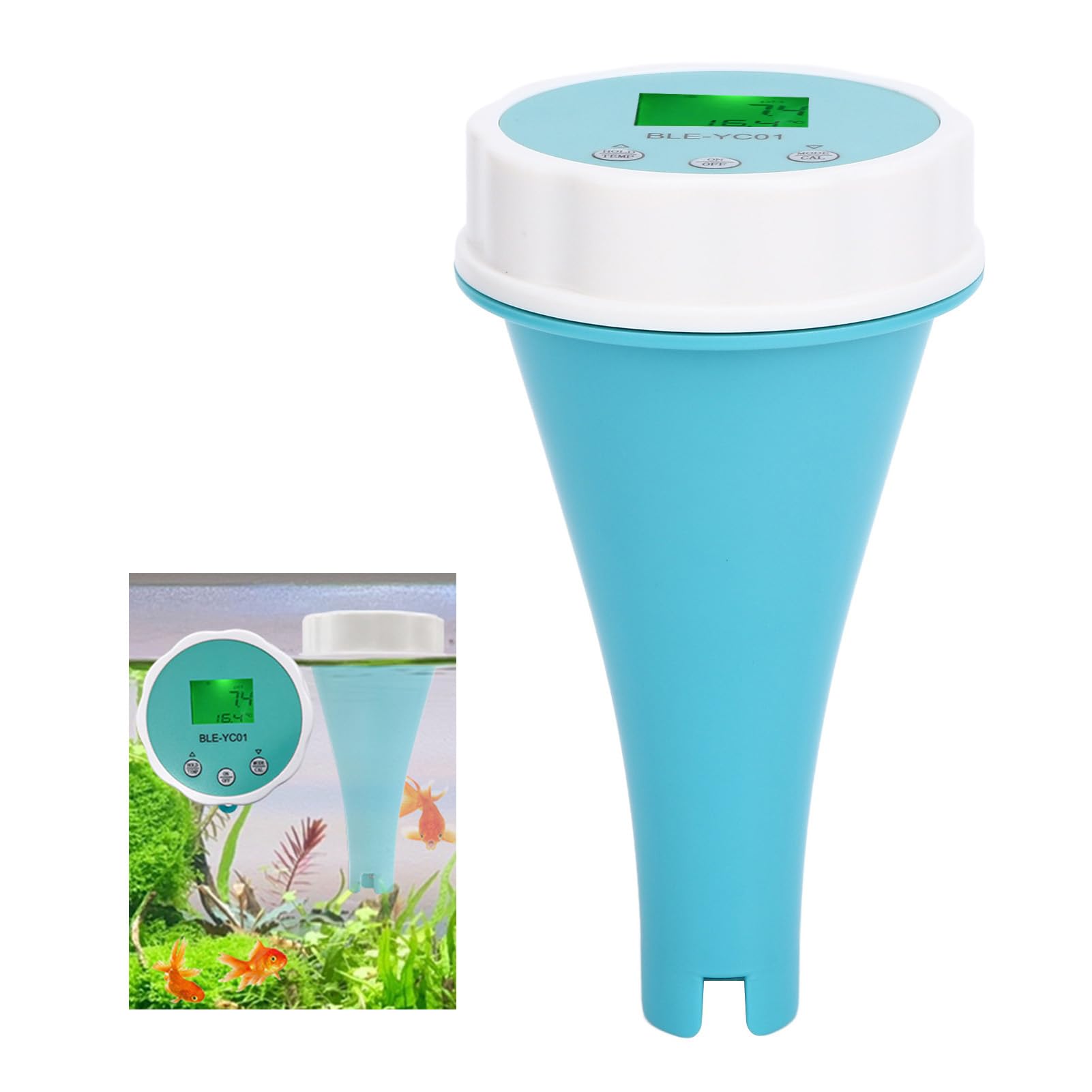 Dioche Misuratore Digitale HoWater 6 in 1 Penna Tester per Cloro Residuo PH EC TDS ORP TEMP con per Piscina, Acquario, Acqua Potabile - Strumento Accurato per Test della qualità dell'Acqua