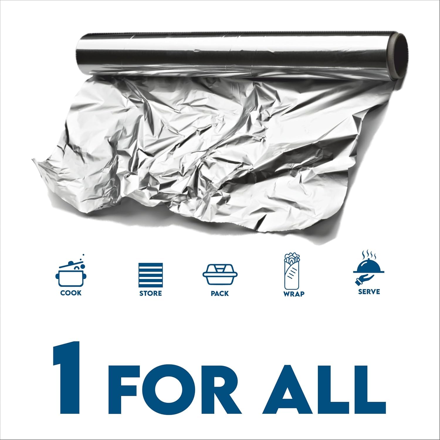 Claret Aluminium Foil 72 Meter | Food-Grade, Extra Strong & Durable | Retains Freshness & Keeps Food Warm | Ideal for Wrapping, Baking, Grilling & Storing Food (Pack of 1) - Image 6 thumbnail