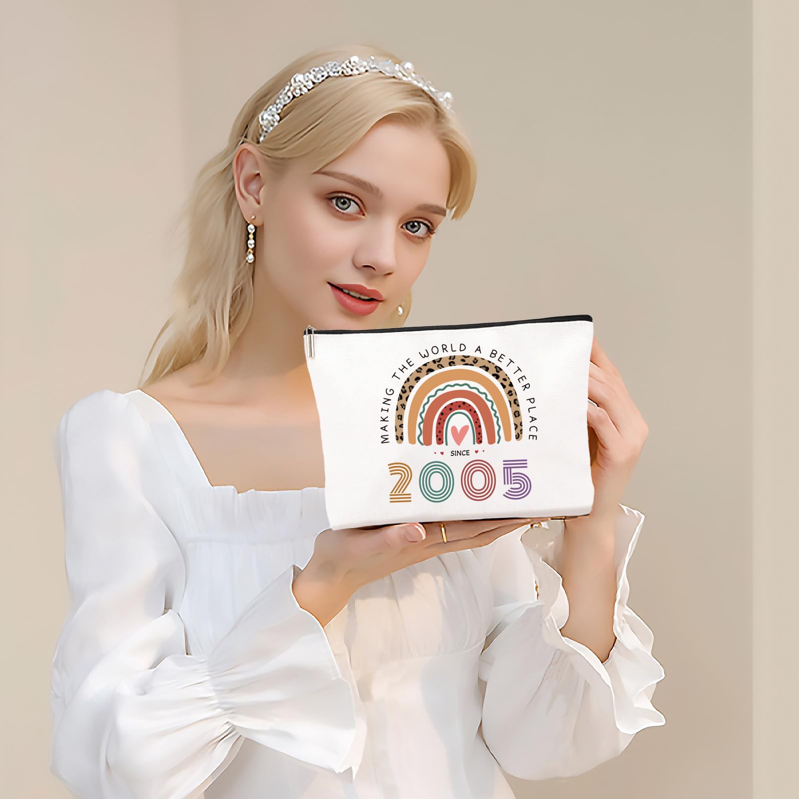 21st Birthday Gifts for Girls- Small Comestic Bag Presents for Her 21st Birthday -Personalised 21 Year Old Lady Present Ideal for Best Friend, Sister(only Bag) — view 5