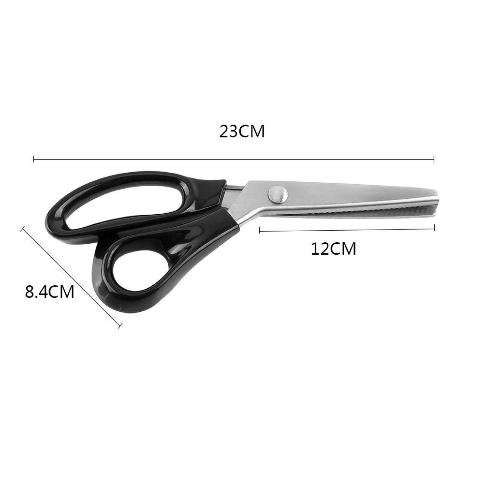 3 x ZigZag schaar (3,5,7 mm), professionele gekartelde en geschulpte