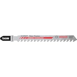 Panel De Fibra Bosch Professional 3x Hojas de sierra de calar Expert ‘Fiber Plaster’ T 141 HM (para Tableros de fibrocemento, Panel de cartón-yeso, Longitud 100 mm, accesorios Sierra de calar)