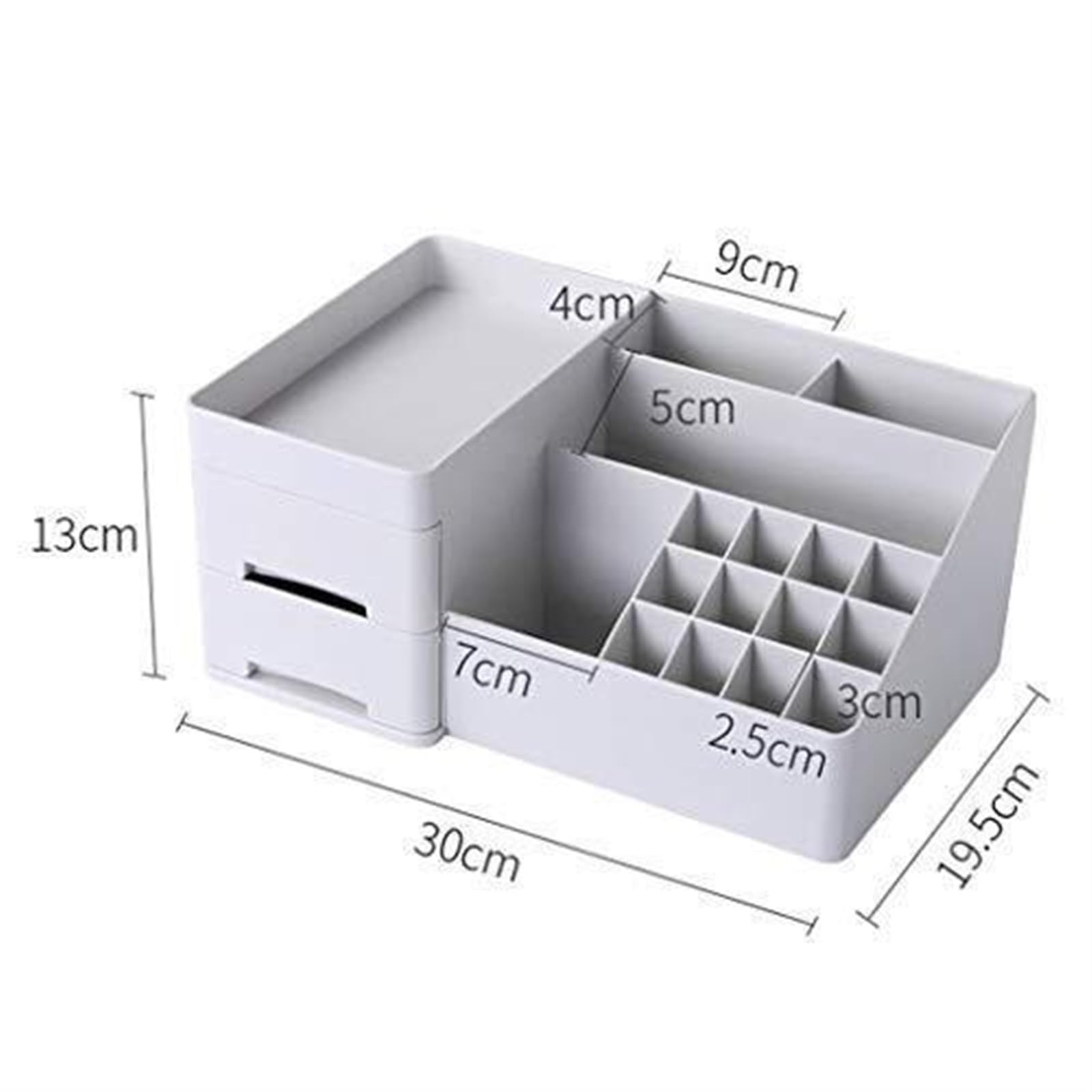 Schminktisch Organizer Make Up Organizer Kosmetik-Aufbewahrungsbox, Kunststoff-Schublade, Lippenstift, Schmuckaufbewahrung, Haut-Aufbewahrungsbox Kosmetik Organizer Badezimmer(G)
