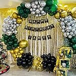 Custom Birthday Banner With Name, Make Your Own Happy Birthday Bunting for Bday Party, Black Sign With 26 A-Z Letter Banners 2 Set - Image 5