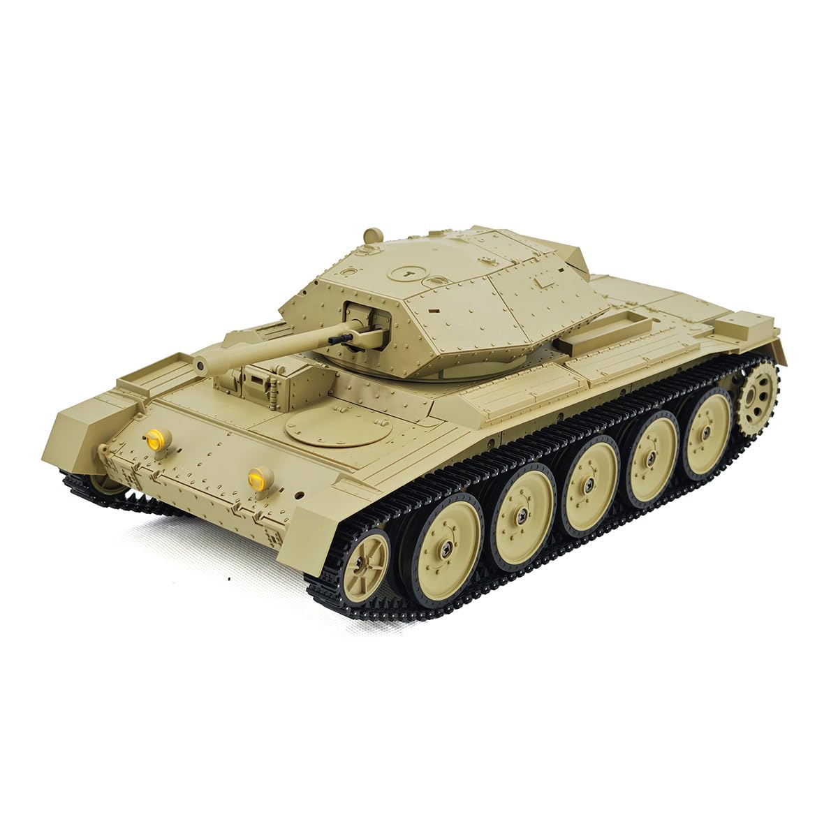 Czołgi RC dla dorosłych, skala 1/16 2,4 g, 15-kanałowy brytyjski krzyżowiec w pełni proporcjonalny pilot wojskowy czołg z dźwiękiem i światłami, tryby podwójnej prędkości i symulacja