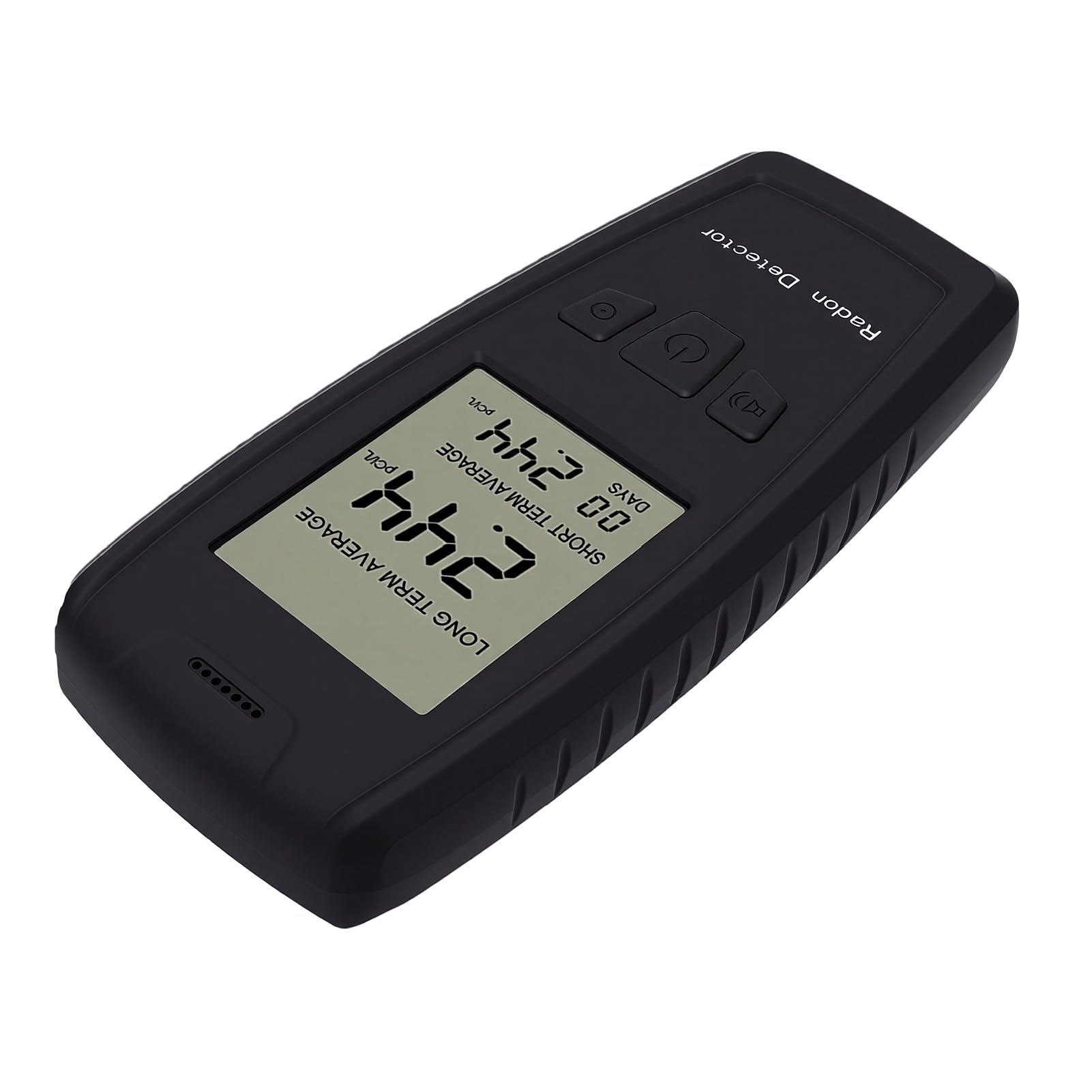 AMONIDA Monitor Digitale del Radon Dispositivo Leggero per Uso Domestico e in Ufficio Tester Affidabile del Livello di Radon con Display LCD