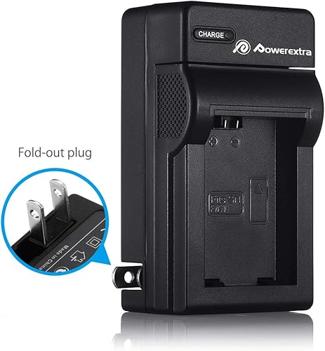 Miniatura 5 de Powerextra Batería (paquete de 4) y cargador para batería Sony NP-FW50 y Sony ZV-E10, Alpha a6500, Alpha a6300, Alpha a6000, Alpha a7 II, Alpha a7R