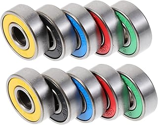 Kisangel 50 Pçs Rolamentos De Scooter Peças De Scooter Acessórios De Skate Rolamentos De Esferas Rolamentos Deslizantes Rolamentos De Scooters Rodas Rolamentos De Esferas Acessórios