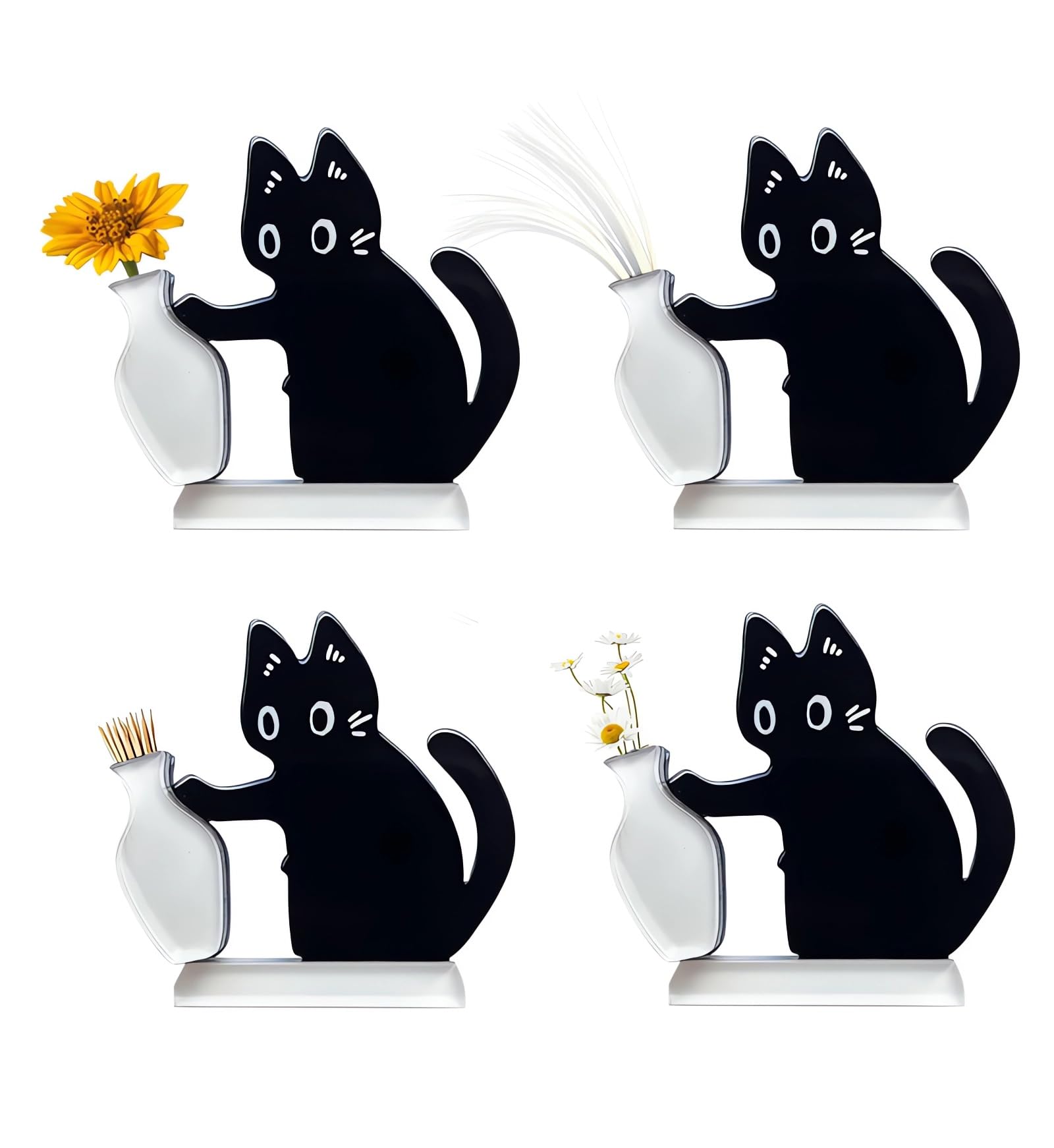 Amazon | Tsukitoy 4個セット猫のひげケース 猫ひげ 収納 冷蔵庫用