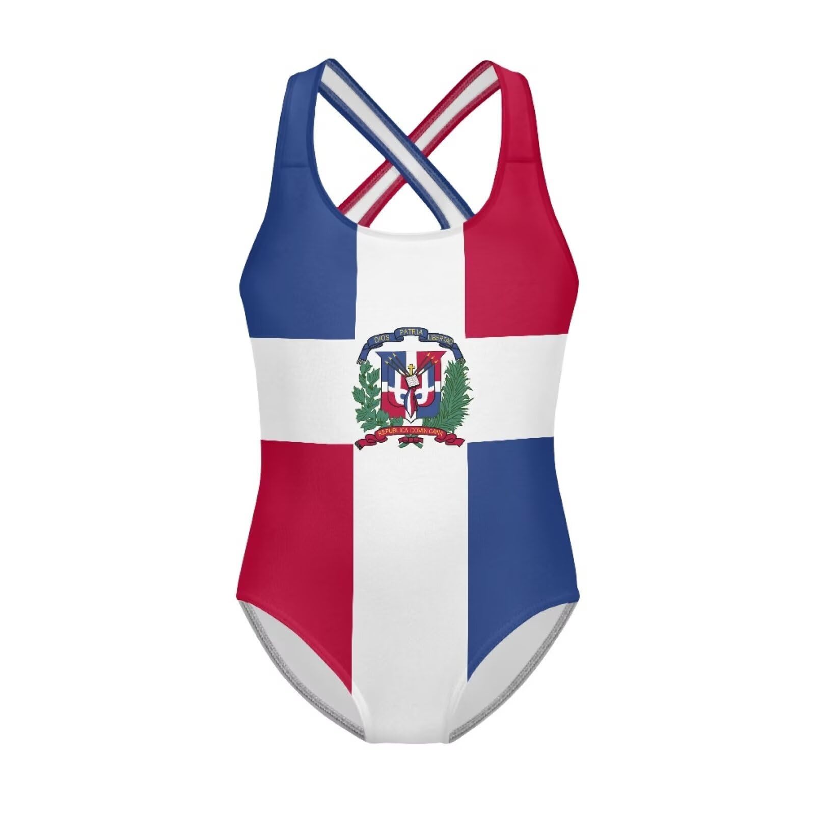 Xpyiqun Swimsuit for Girls One Piece Bathing Suits Size 5-14 Sleeveless Swimwear Cross Shoulder Strap Swimming Wear
