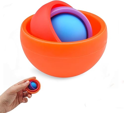 Miniatura 1 de Juguetes para la ansiedad, giroscopio 3D para niños y adolescentes, alivio del estrés y ejercicio de los dedos, bola de mano, el mejor regalo para