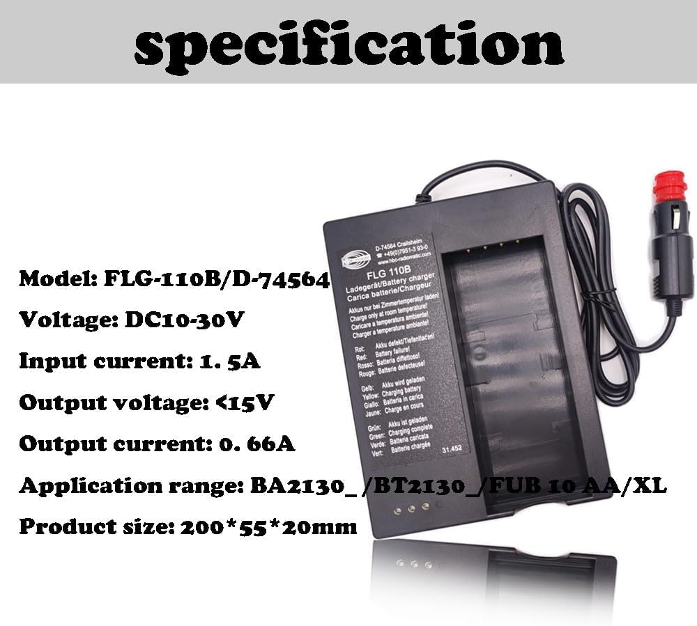 <- 3pcs -> 6V 2100mAh BA213020 Battery Charger for HBC Battery Charger FLG-110B D-74564 for FUB10AA/BA214061/BA213020/BA213030 Battery