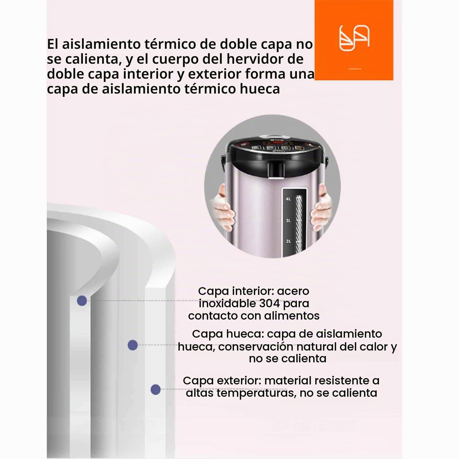 yankai Preparador De Biberones Y Bebidas Lácteas Termostato Inteligente para Bebés, Modo Dual 5L, Calentamiento Rápido, Adecuado para Preparar Leche En Polvo Y Café