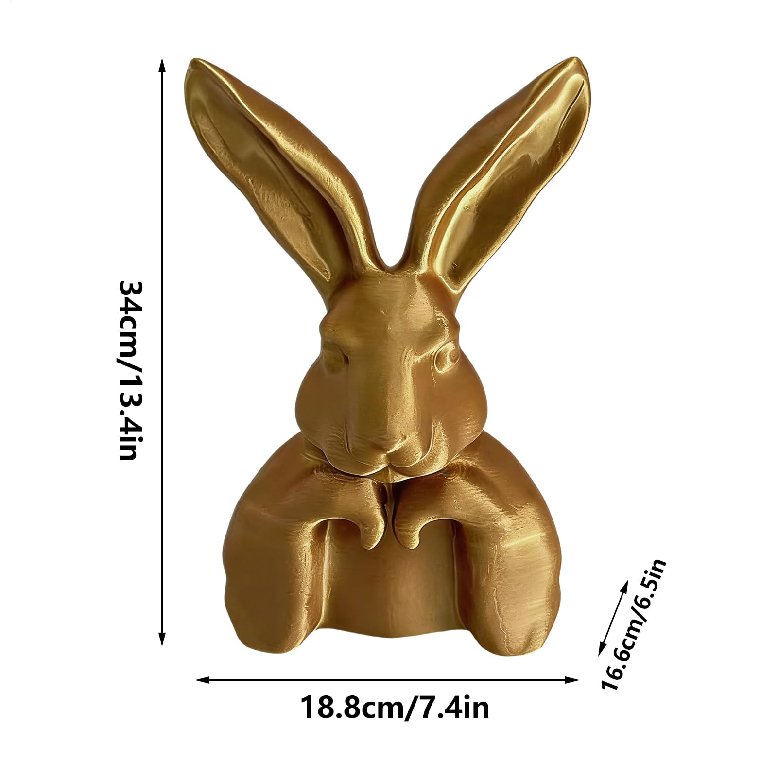 Figurki królików do dekoracji Drukowana W Technologii 3D Rzeźba Dekoracyjna