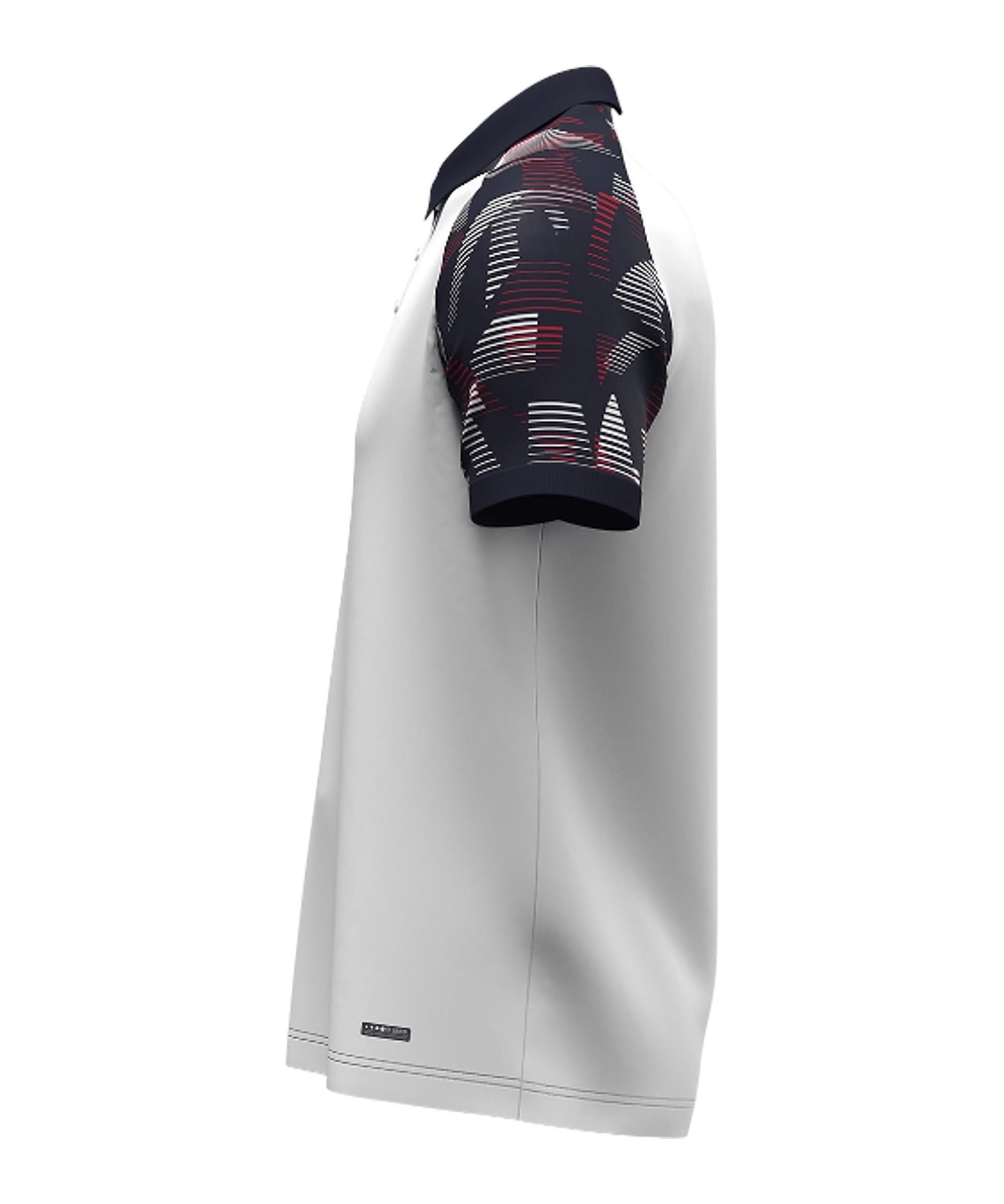 JAKO Polo unisex Sonic, bianco/blu marino/rosso, XXL