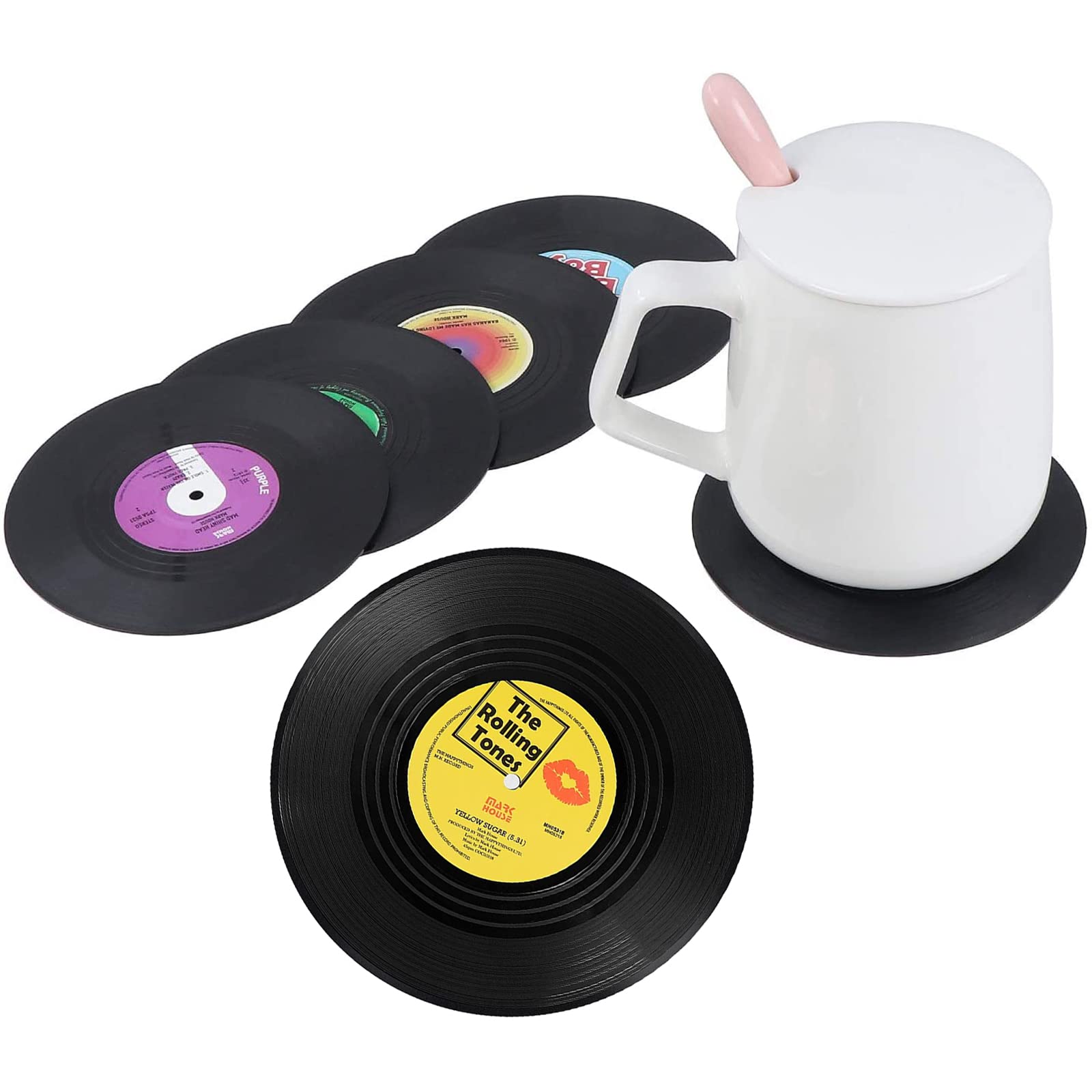 Sous Verre En Forme De Disque Vinyl 45T Accessoire Geek - Accessoires