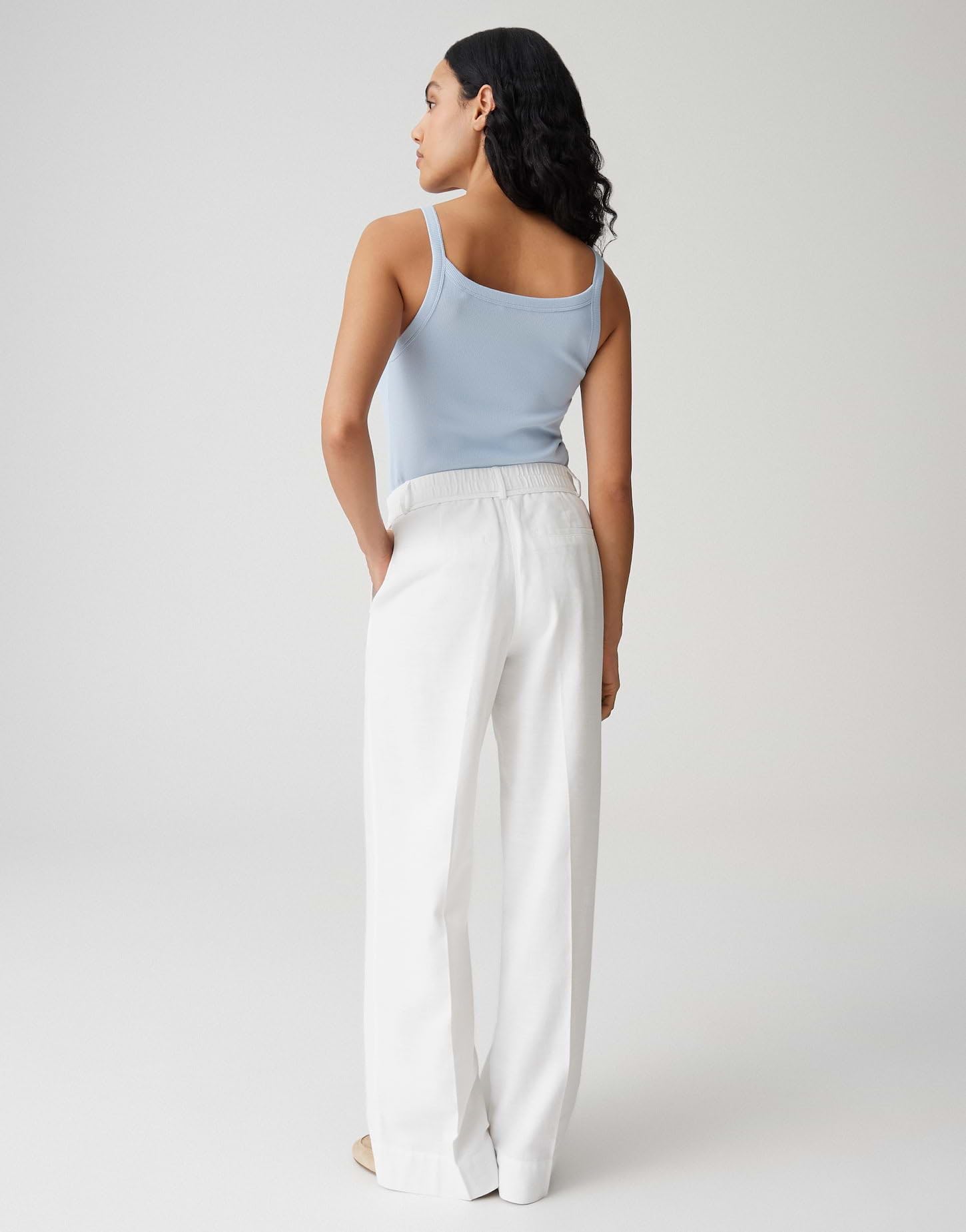 OPUS Damen City Pants | MEERI Coastal City Pants aus nachhaltigem BCI Cotton Leinen Mix