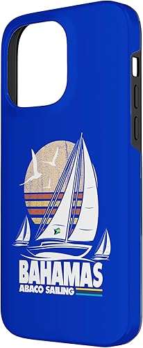 Miniatura 2 de Funda para iPhone 14 Pro Max Abaco Sloop Sailing Bahamas Regatta Sailboat Bahamian Flag Case