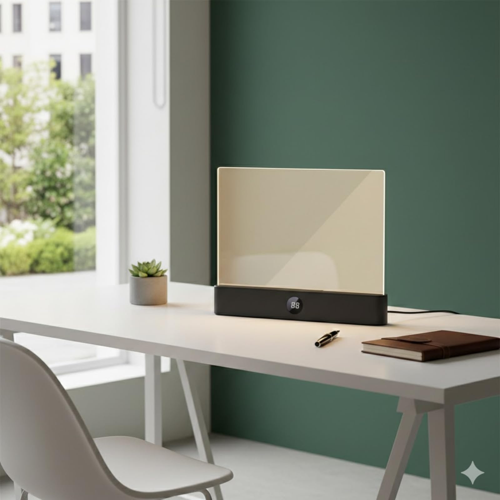 TFixol Timer di rilevamento della luce di lettura piatto Oscuramento continuo 3 temperature di colore Batteria a lunga durata