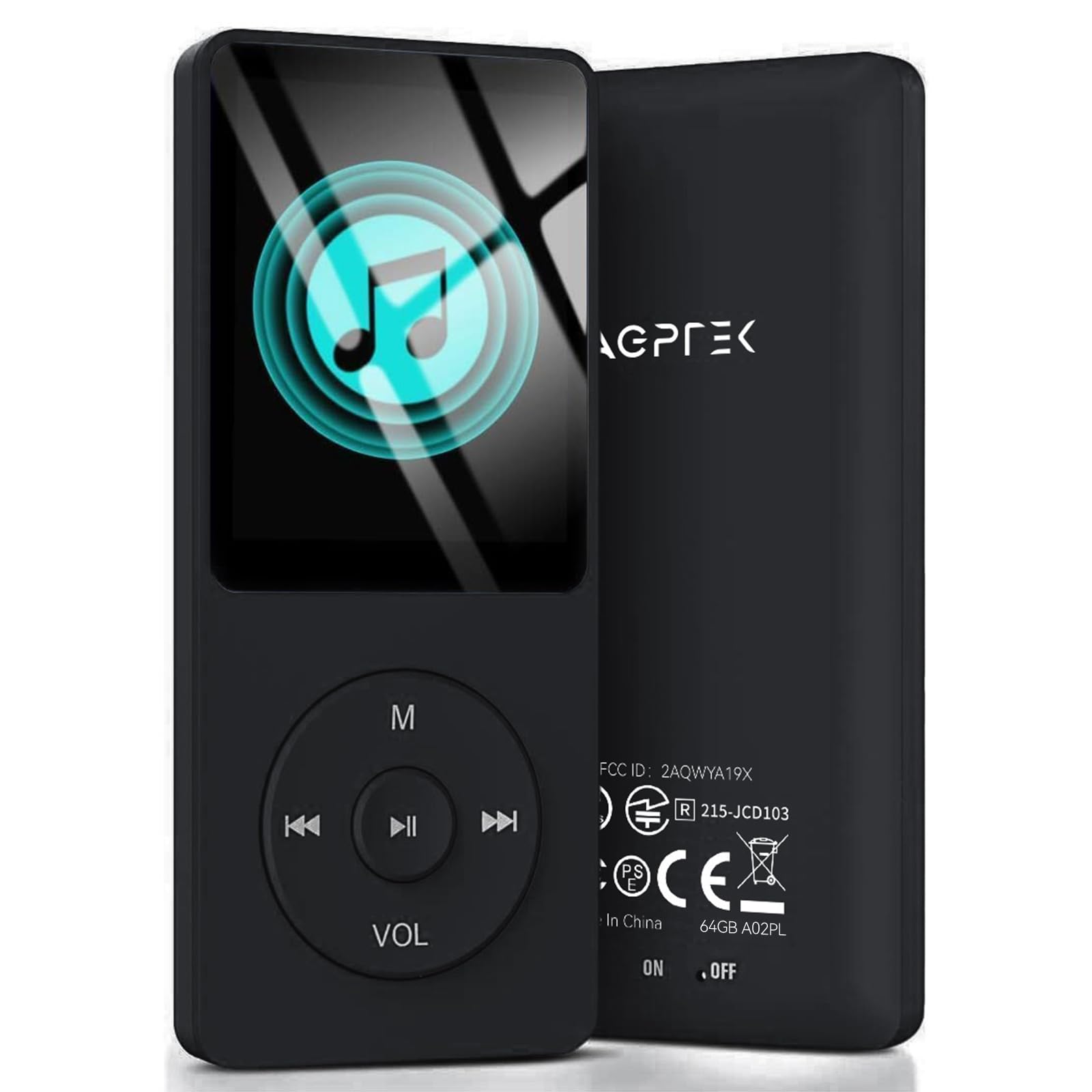 AGPTEK Lecteur MP3 Classique,Baladeur Lecteur Audio Hi-FI sans Perte