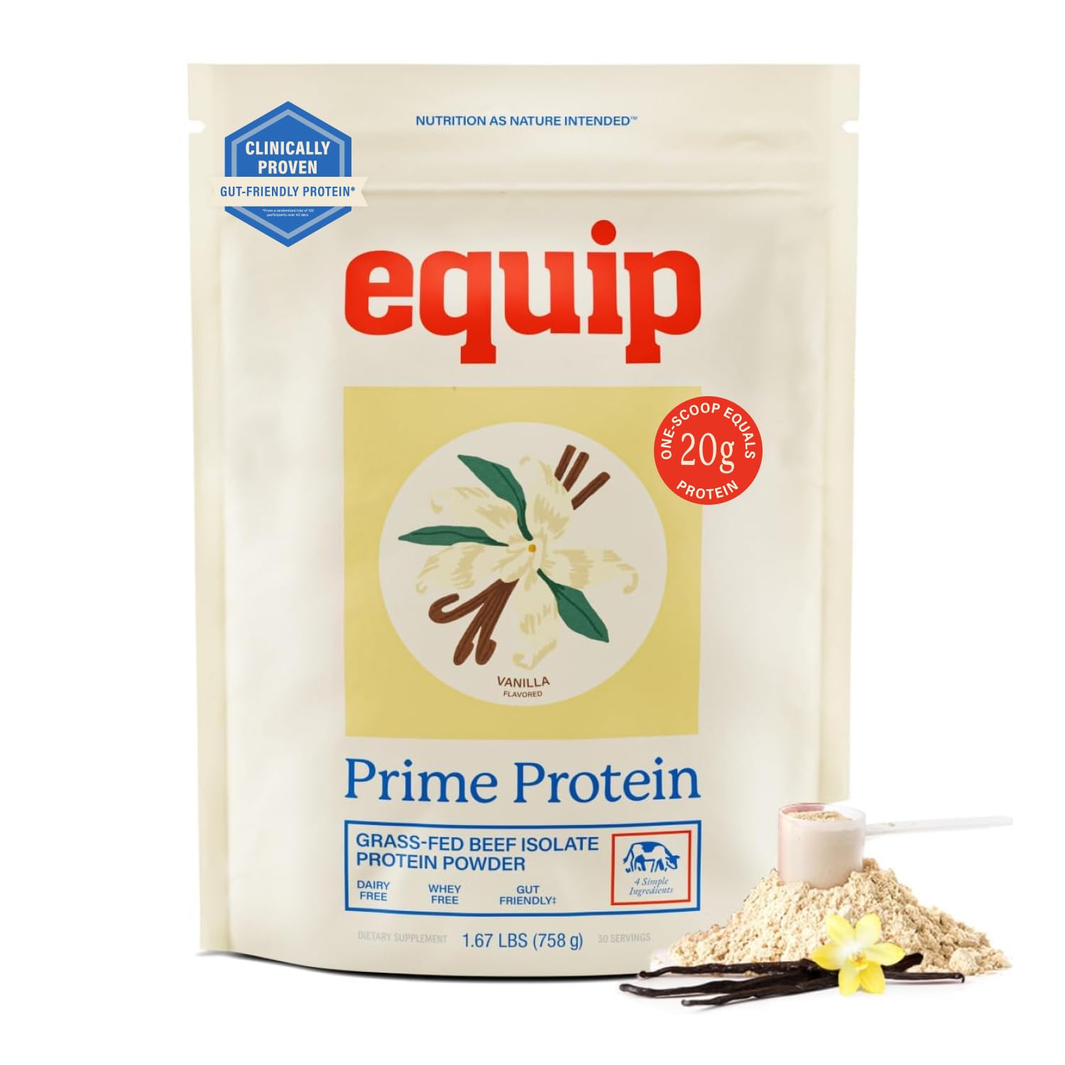 Low Sugar Vanilla Beef Isolate Powder