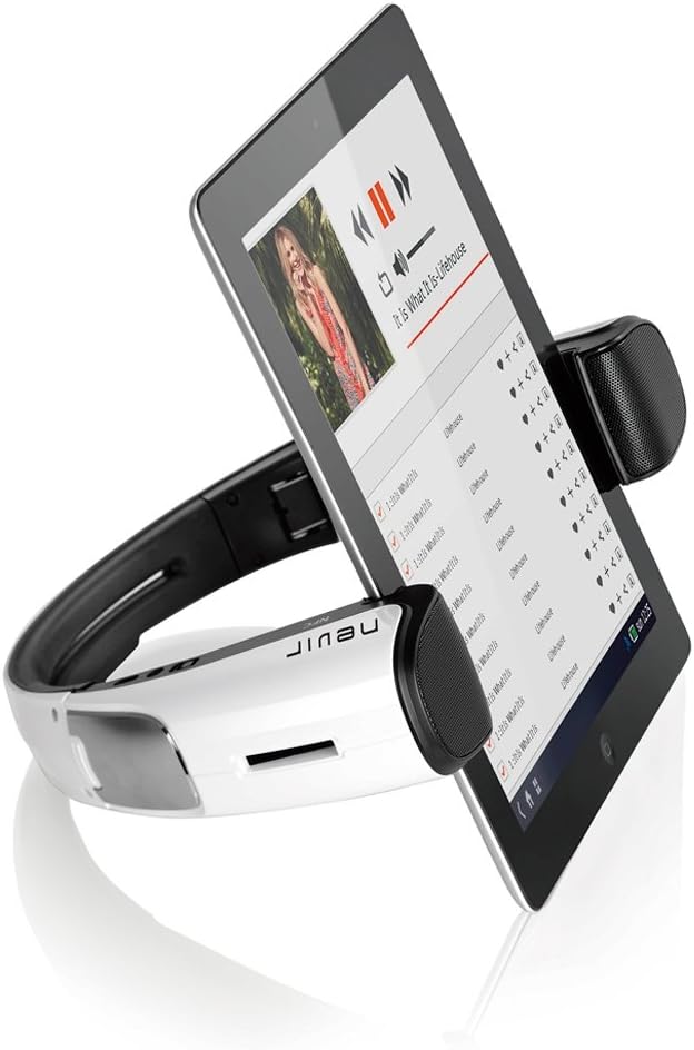 NEVIR NVR 826 STBS BL Bluetooth Wireless Speaker with Support for Tablet White