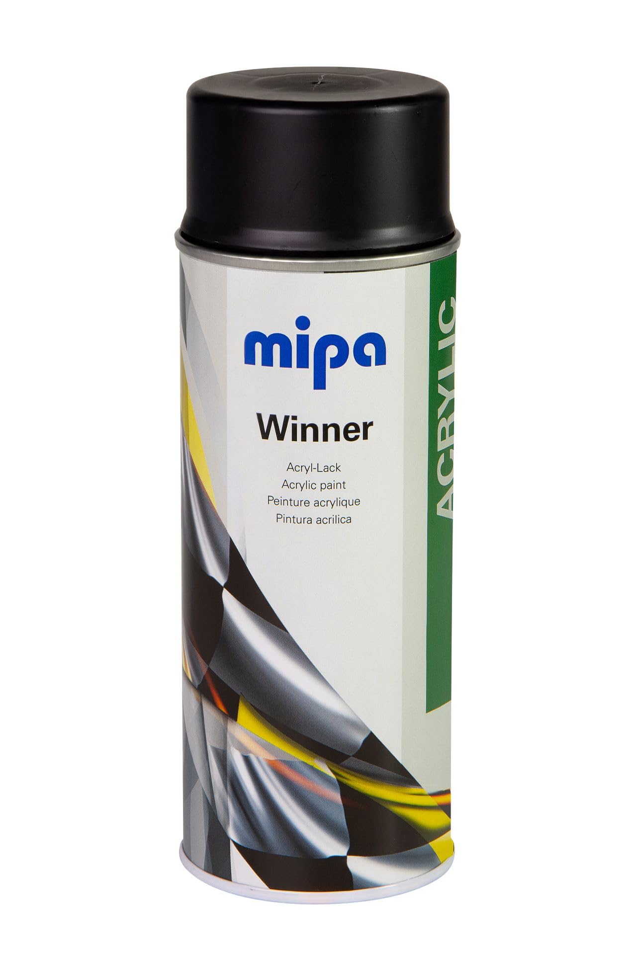 MIPA Winner Acryl-Lack Spraydose schwarz matt/kontrollschwarz (400ml)