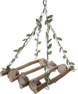 VILLFUL Brinquedo Papagaio Suporte De Balanço Para Papagaio Gaiola De Periquito Brinquedo Gaiola De Pássaro Brinquedo Suspenso Brinquedos Para Mastigar Brinquedos Para Gaiola De Pássaro