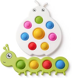 LiKee Fidget Popper Sensory Baby Toys for 10+ Months, Christmas Stocking Stuffers Push and
