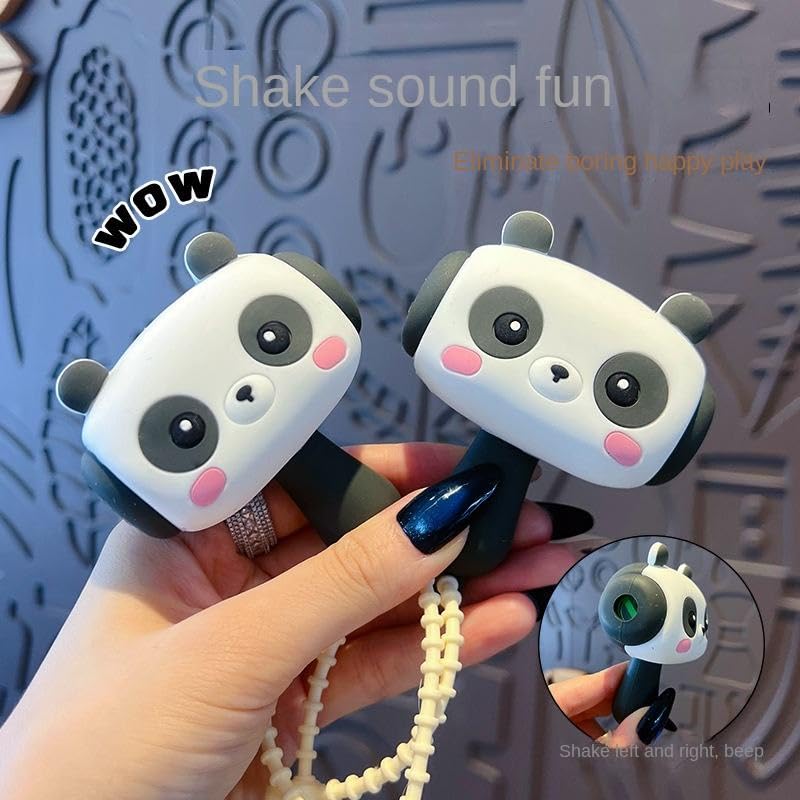 Image of SAJANI Cute Cartoon Hammer Choo Choo Keychain With Sound For Kids, Shake Left Right Musical Beep Hammer Toy, Soft Grip Cartoon Handheld Sensory Keychain For Babies & Toddlers