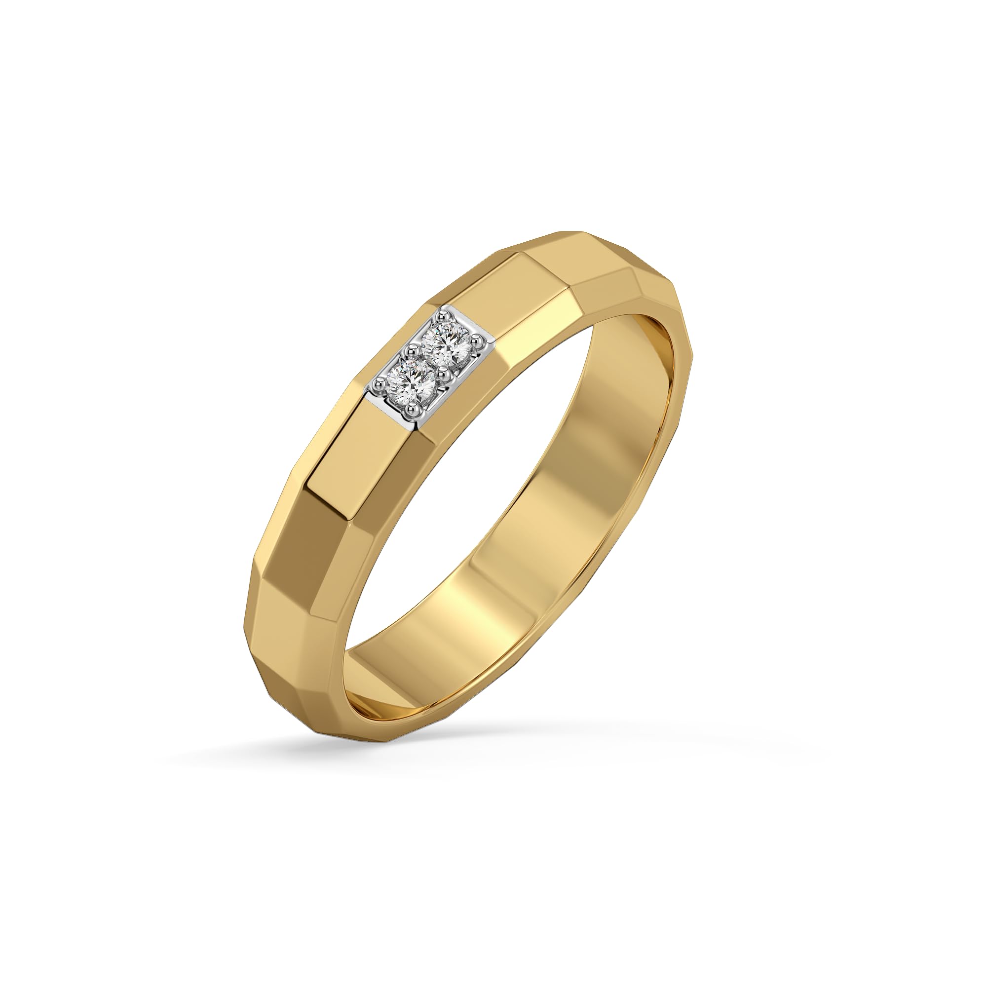 Masculine Edge Men's Ring Hypoallergenic in 18kt Yellow Gold Vermeil on 925 Sterling Silver in Ready to Gift Jewelry Box-fine-jewelry-image-45