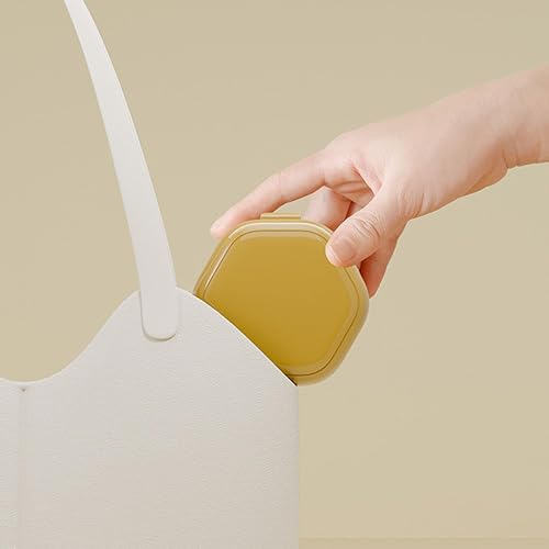 Miniatura 7 de Caja de baño para dentaduras postizas con cesta de colador, contenedor de almacenamiento para retenedores, impermeable, protector bucal para el hogar