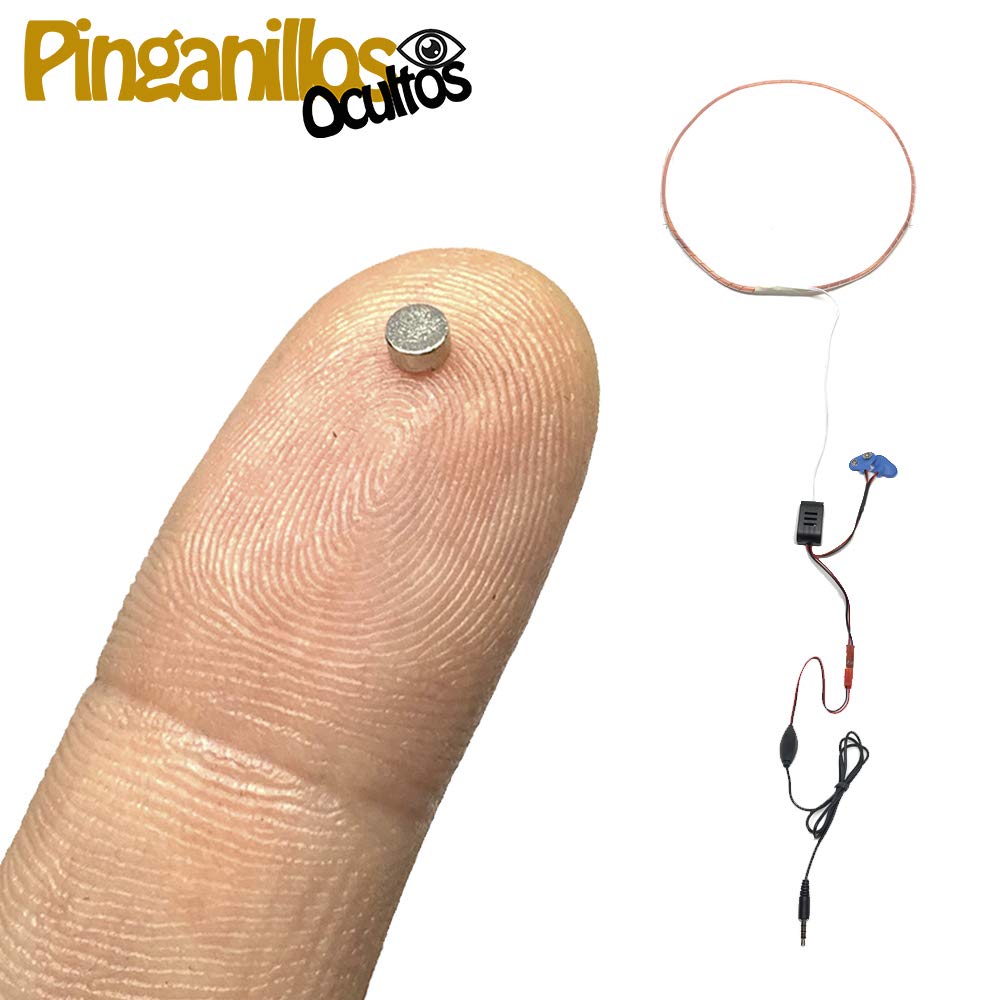 Pinganillos Ocultos Imán + Cámara Botón Espía WiFi