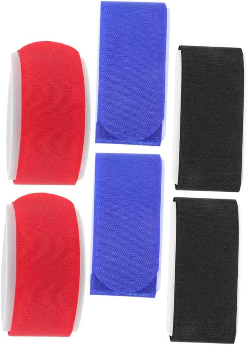 6pcs Adjustable Ski Fastener Straps Nylon Snowboard Binding Ties for Multi-use Gear Organizer for Skiing and Outdoor Sports