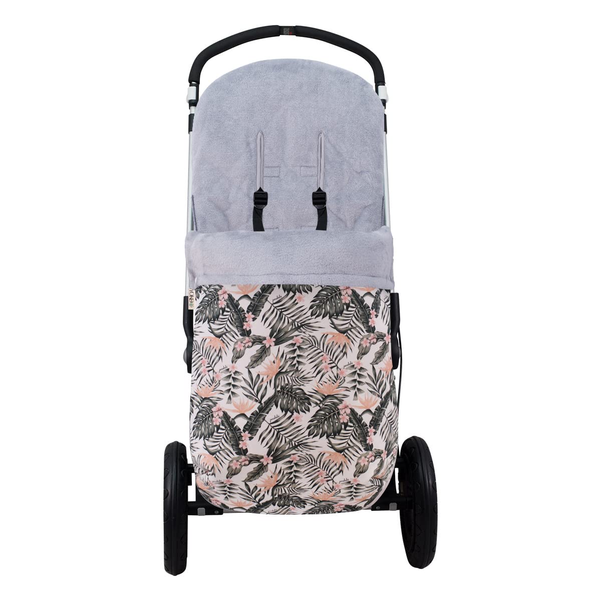JYOKO Kids Saco Universal para Cochecito, Sacos de Abrigo para Carritos, Saco Invierno Silla Paseo, Saco de Silla de Bebe con Cremallera Desmontable, Capa Regulable (African Sunset, Polar)