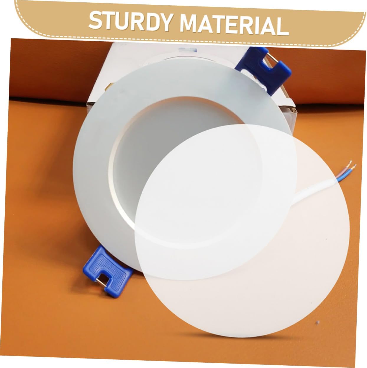 ABOOFAN 6pcs Led Downlight Diffuser Plate Soft Light Bulbs Warm Light Recessed Lighting Covers
