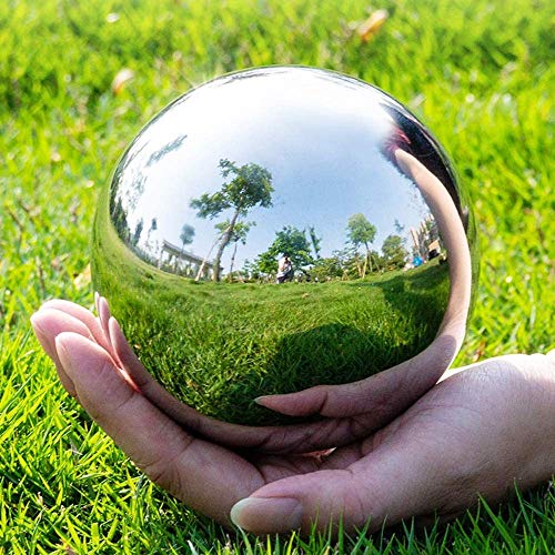 Gazing Globe -6/5/4/3Inch Gazing Ball, Stainless Steel Shiny Mirror Balls for Gardens and Ponds, 2-Pack (3inch) - Thumbnail 5