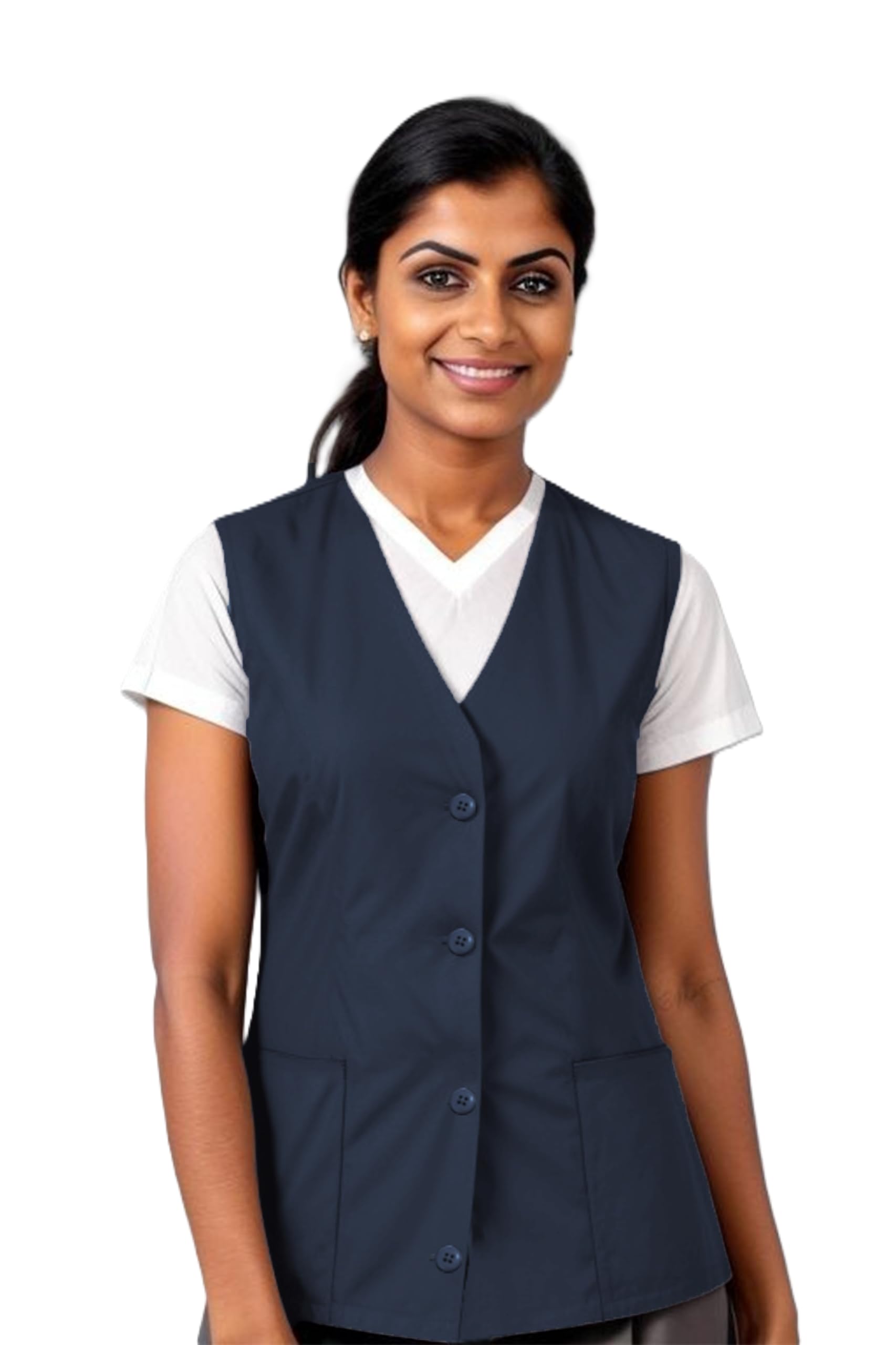 UNIFORM CRAFT Support Staff Vest Female | Ideal for House Keeping, Support Staff, Hospitality, and Front Desk Attendants-picture-18
