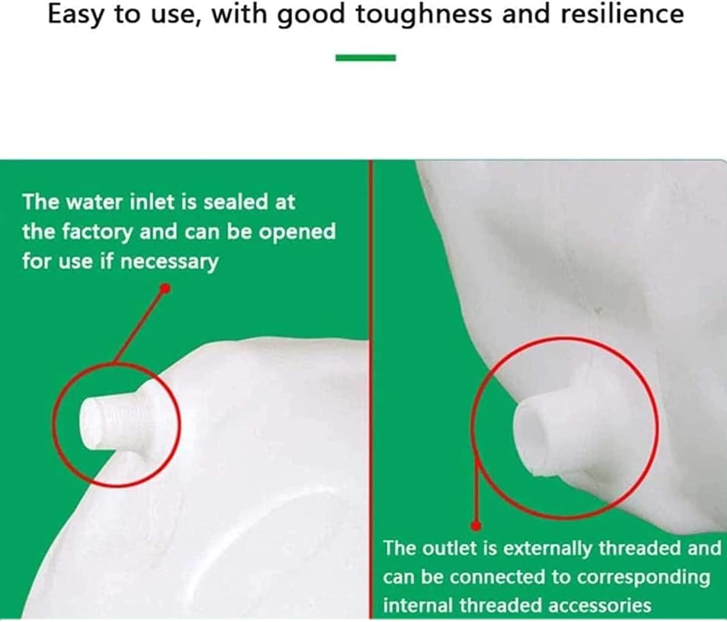 Bucket Portable Drinking Water Tank, Bucket, Hiking Camping Picnic Trip Barbecue Grill, Thick Plastic Horizontal Water Storage(50L)