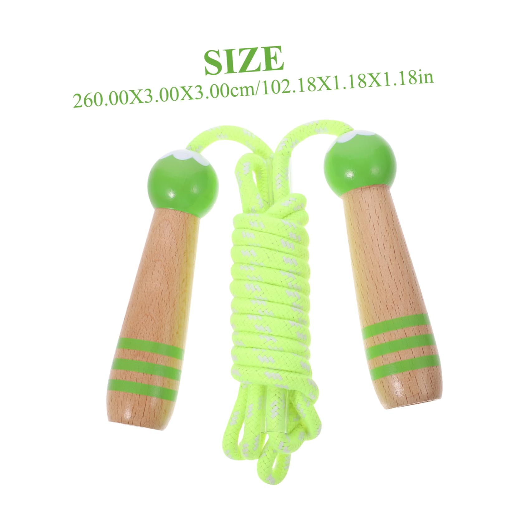 POPETPOP 2Pcs Adjustable Jumping Ropes for Skipping Ropes with Lightweight Wooden Handles for Outdoor Fun Exercise Activities
