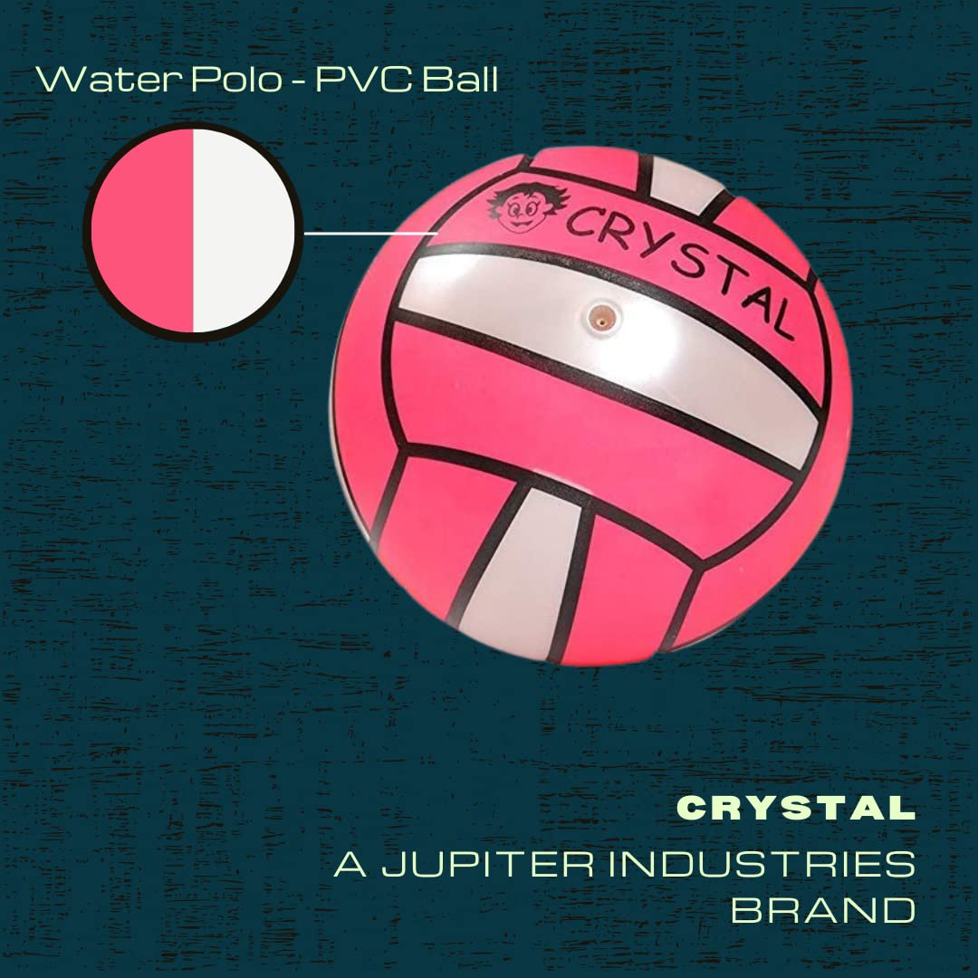 Jupiter Industries® Inflatable Vinyl Ball for Swimming Pool & Garden| Perfect Ball for Children, with 2 Inflating Pins - for Kids to use at Pools, | Size : 22cm (9 Inches)