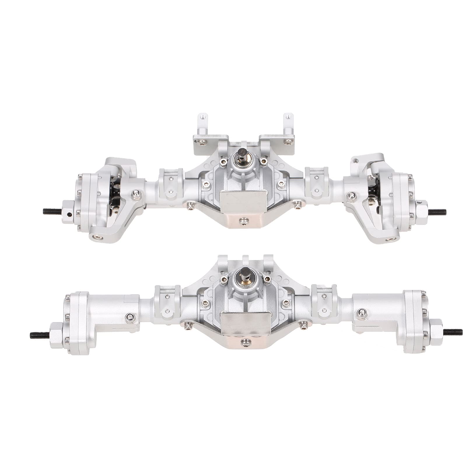 Goudan CNC hined Alu num Alloy and Rear Axle for 1/10 RC Crawler Car Compatible wi Axial SCX10 I SCX10 II 90046 90047 RGT 86100 R at GEN8 RC Car DIY Upgrade Parts