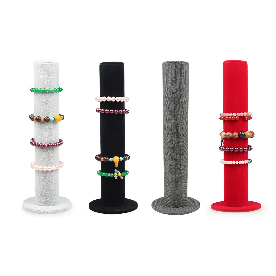 TEN.×CLANE TOWER UP BANGLE Bocar Velvet Vertical Tower Jewelry Bracelet Display Stand