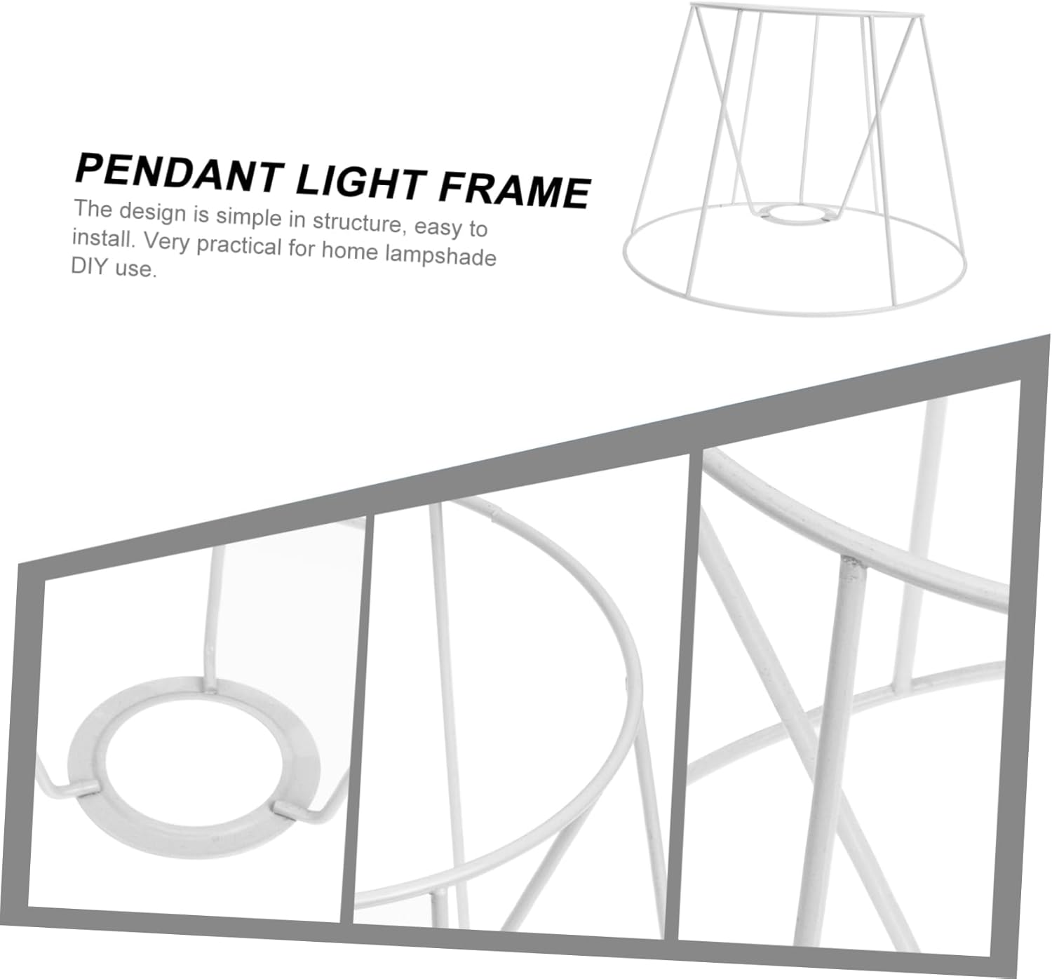 DOITOOL Lamp Shade Ring Fitter Elegant Diy Lighting Supply for Ceiling Lamps and Chandeliers Easy Installation Design Height Versatile Use