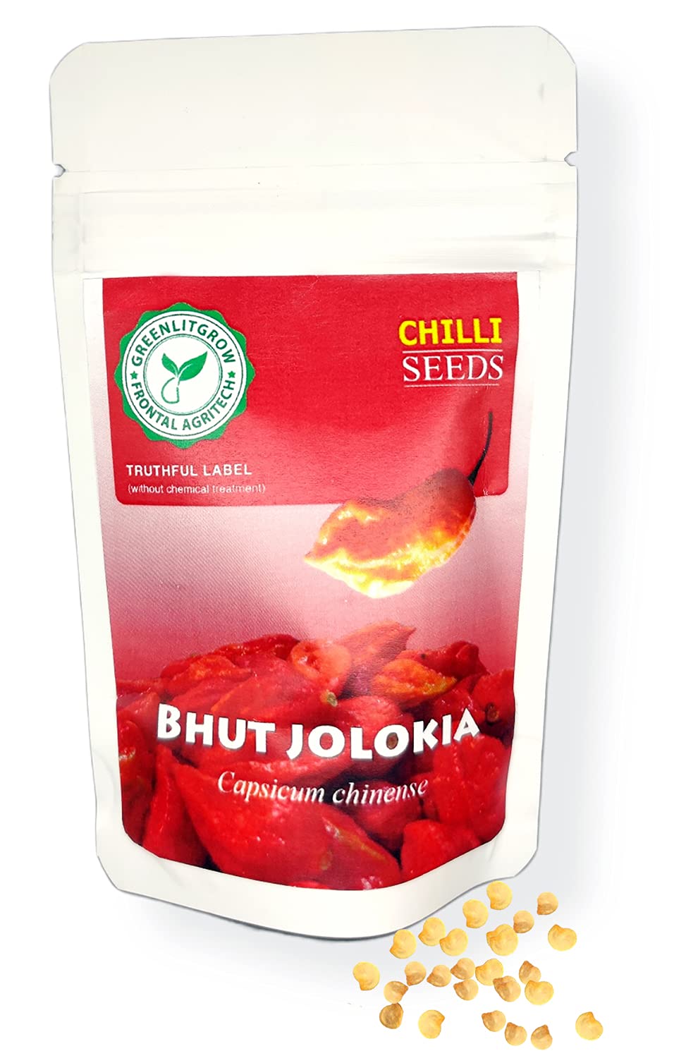 GreenLit Grow Origin Strain Bhut Jolokia Ghost Pepper Chilli Seeds from Assam 80% Germination Rate(50 seeds) (B096NP1R6V) Amazon Price History, Amazon Price Tracker