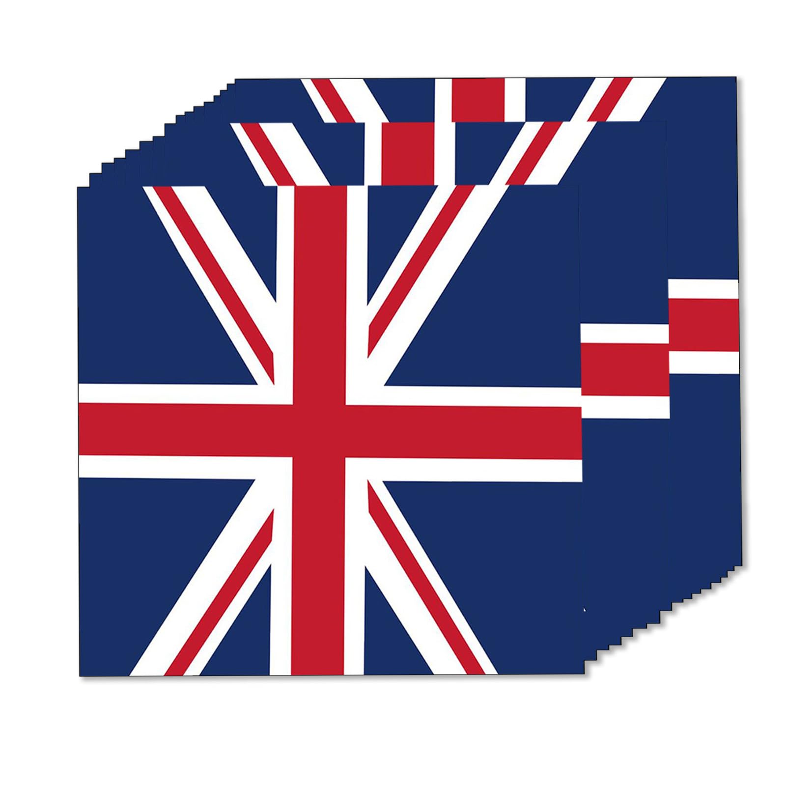 20Pcs Union Jack Napkins UK Flag Serviette,VE-Day 80th Anniversary Decorations Party Napkin,Great Britain British Paper Napkins for Celebrate VE-Day 80 Years Table Decoration,Union Jack Party Supplies
